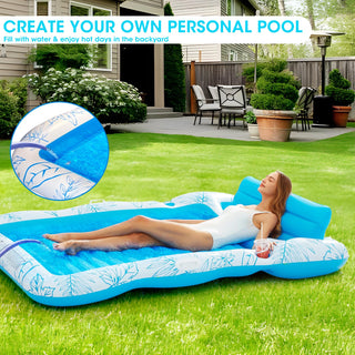 Sakerplus Inflatable Adult Pool Lounger Float