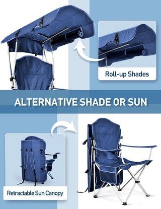 Sakerplus Folding Camping Chair with Fan