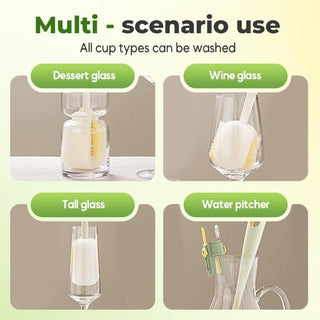 Sakerplus® Multifunctional Bottle Cleaning Brush Set