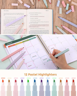 Sakerplus Cute Pink School Supplies Set