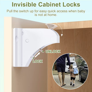 Sakerplus® Magnetic Child Safety Cabinet Locks Set