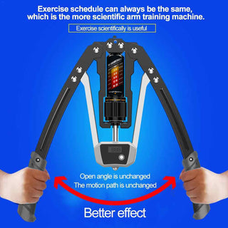 Sakerplus Adjustable Hydraulic Arm Strength Trainer (with LED counter)
