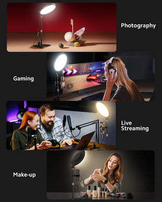 Sakerplus Ring Light with Stand for Zoom Meetings