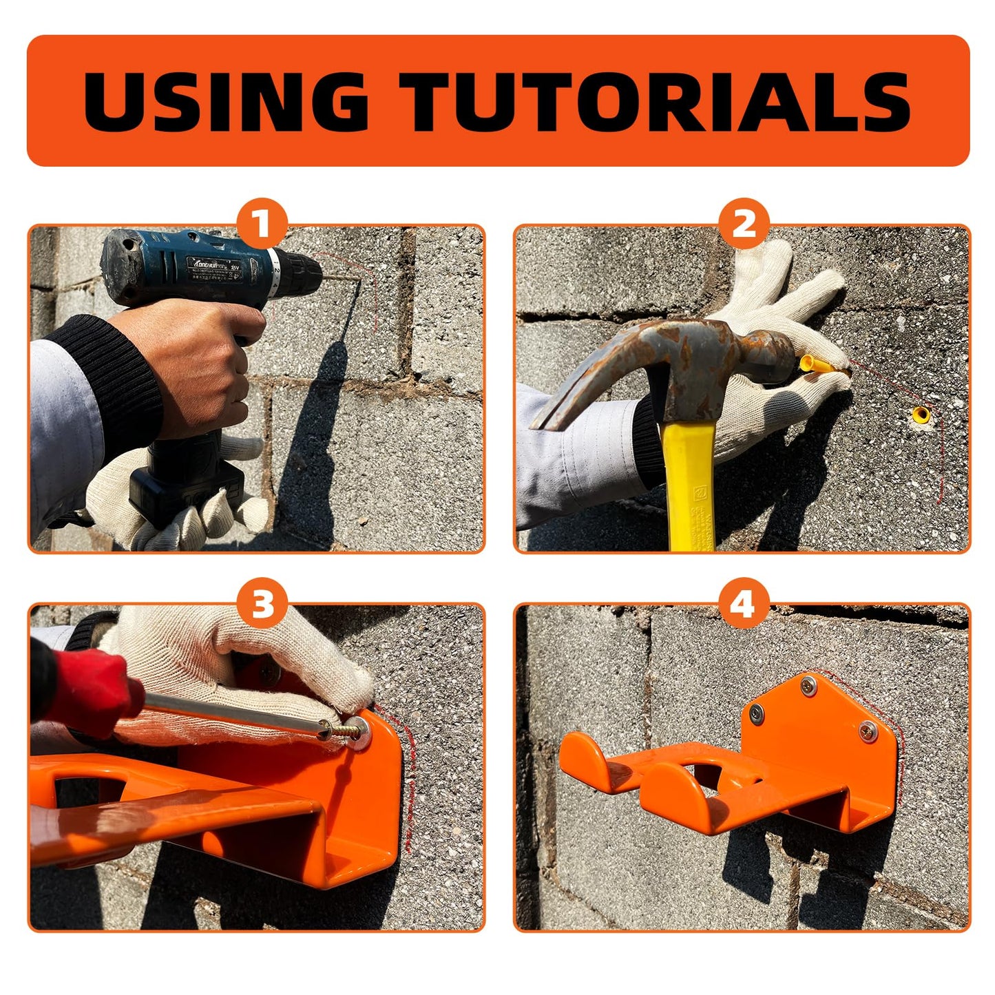 Sakerplus Wall Mount Weed Eater Hook