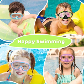 Sakerplus Kids Waterproof Anti-Fog Swim Goggles