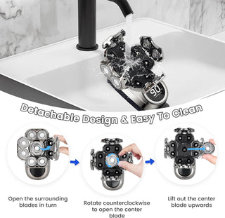 Sakerplus 6-in-1 Bald Head Shaver Kit