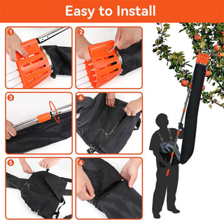 SAKER Fruit Picker Pole with Harvest Bag
