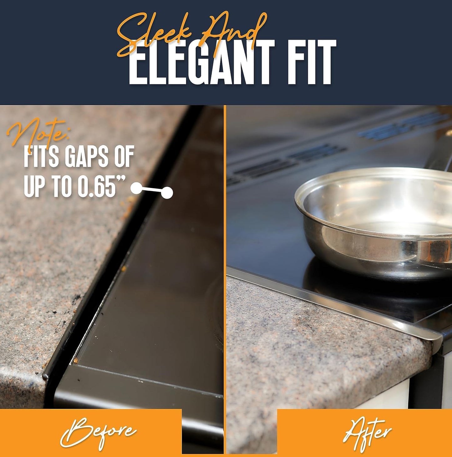 Sakerplus Stainless Steel Stove Gap Covers