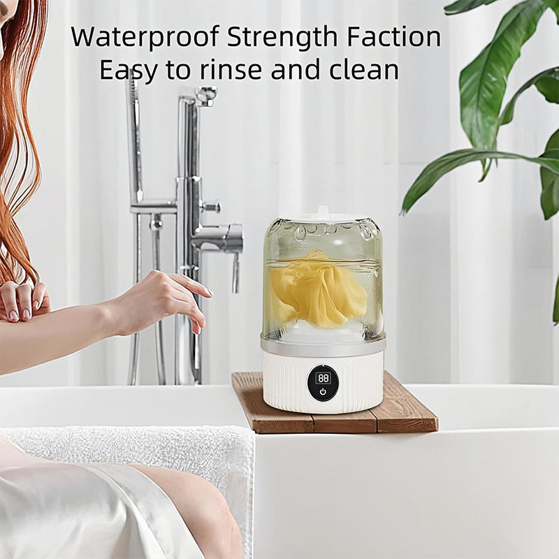 Sakerplus Portable Rechargeable Cordless Mini Washing Machine