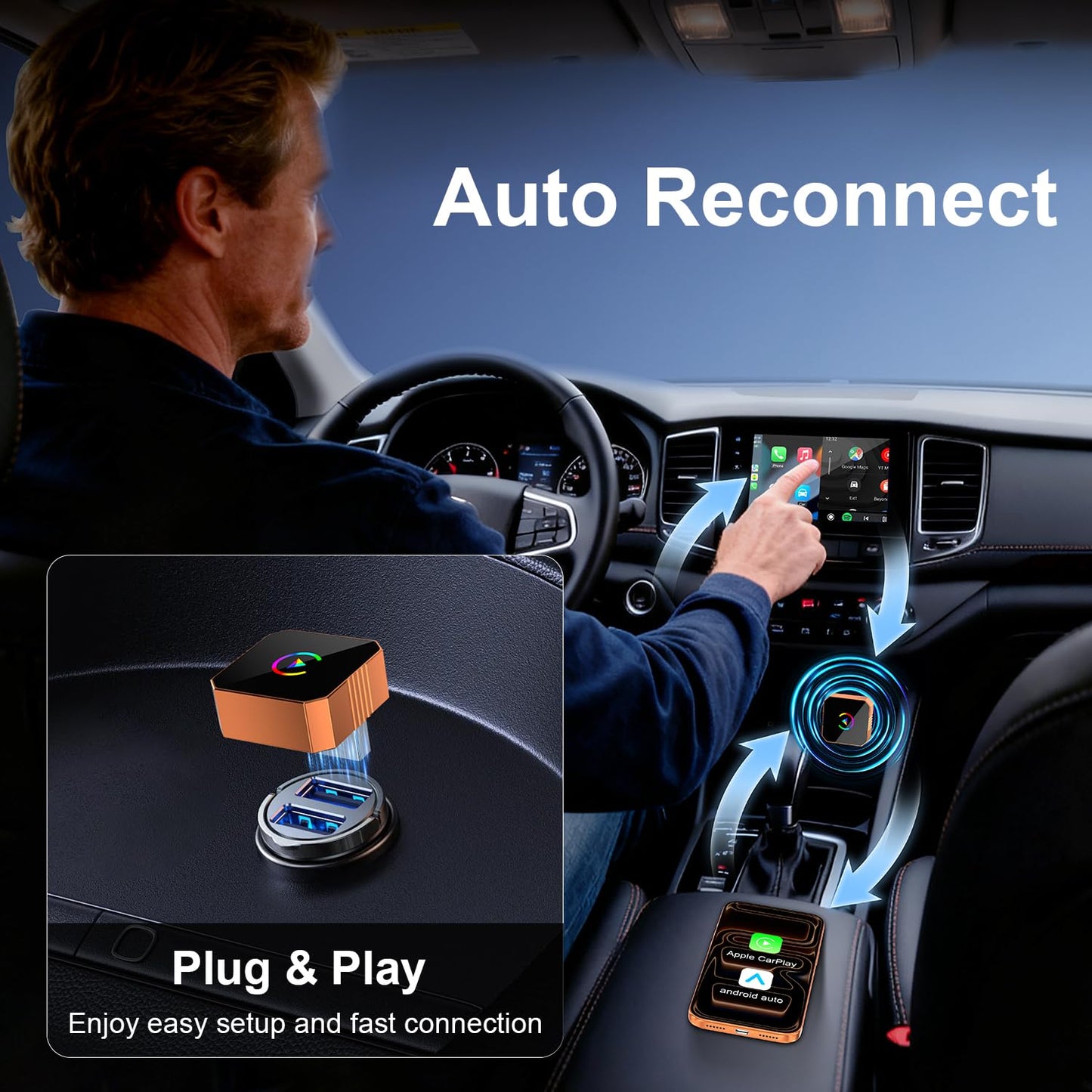 Sakerplus® Wireless Carplay Adapter Upgrade