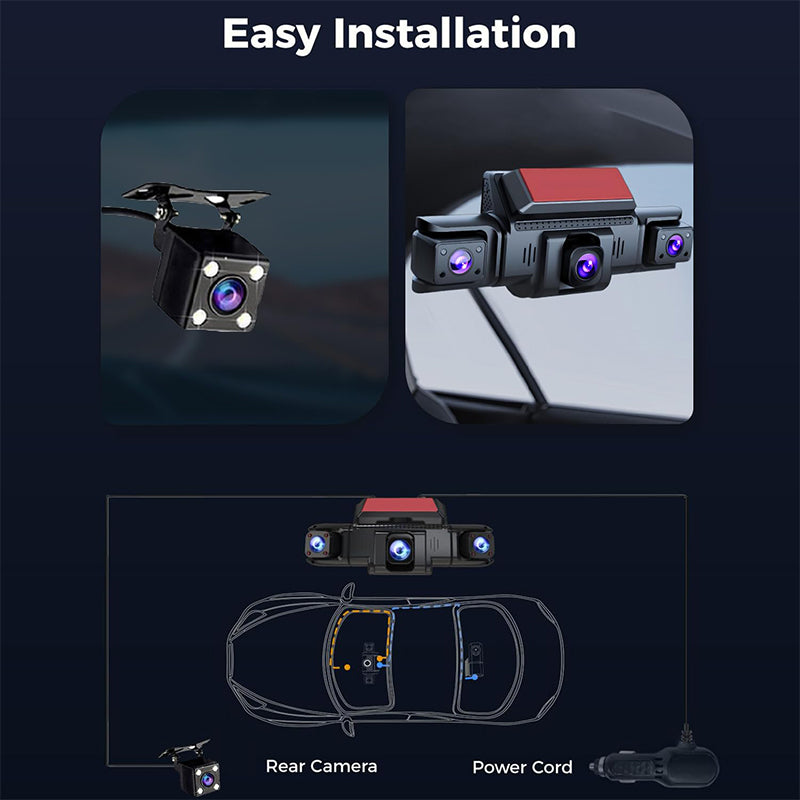Sakerplus® 360 Front And Rear Dash Cam