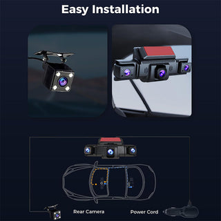 Sakerplus® 360 Front And Rear Dash Cam