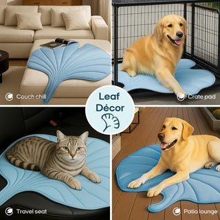 Sakerplus Leaf Shaped Dog Cooling Mat