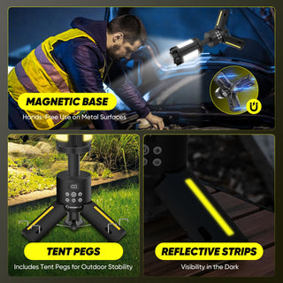 Sakerplus Telescopic Camping Lights with Stand