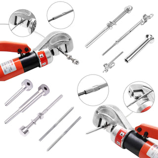 Sakerplus Upgraded Hydraulic Cable Crimper Hand Tool