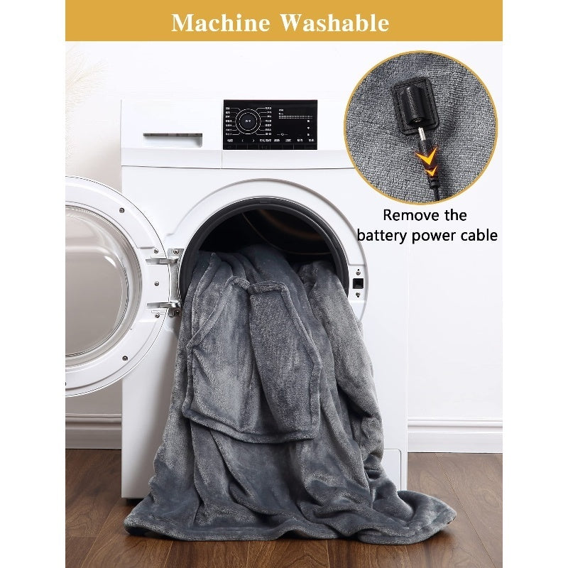 Sakerplus Cordless Oversized Heated Hoodie Blanket