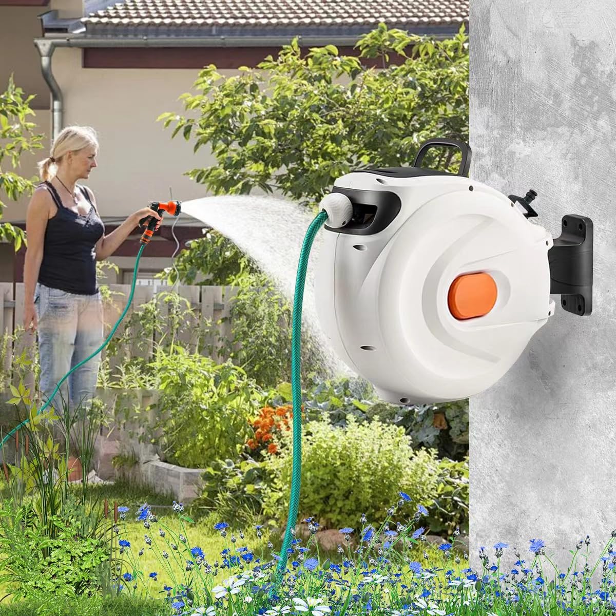 Sakerplus Wall Mount Water Hose Reel