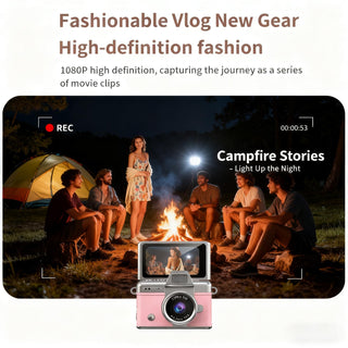 Sakerplus® Mini Flip Screen Retro Camera
