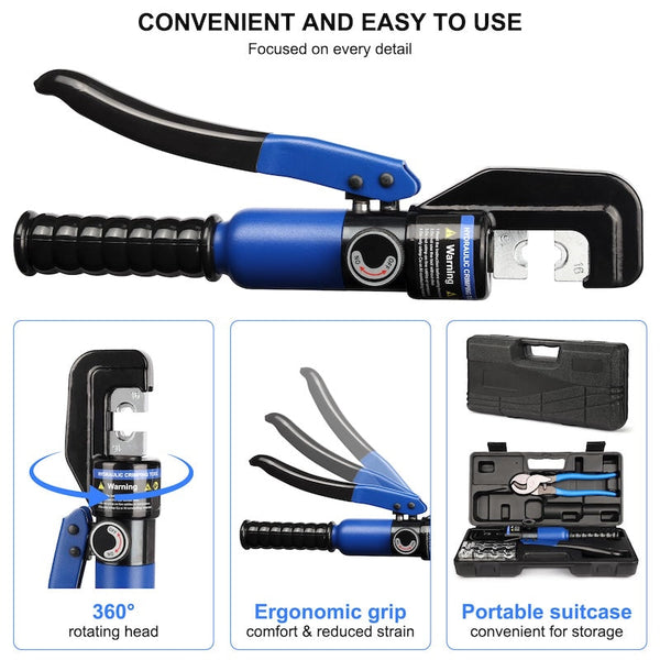 Sakerplus® Hydraulic Battery Cable Lug Crimping Tool