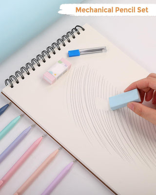 Sakerplus Cute Pink School Supplies Set