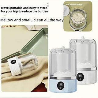 Sakerplus Portable Rechargeable Cordless Mini Washing Machine