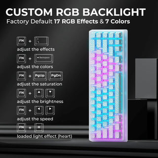 Sakerplus Compact Wireless Mechanical Gaming Keyboard