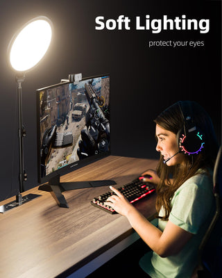 Sakerplus Ring Light with Stand for Zoom Meetings