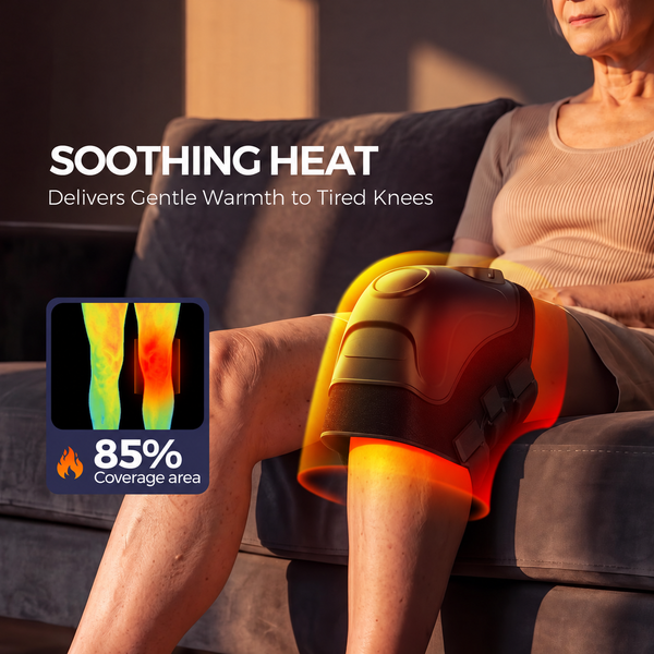 Sakerplus® Cordless Heated Knee Massage Device