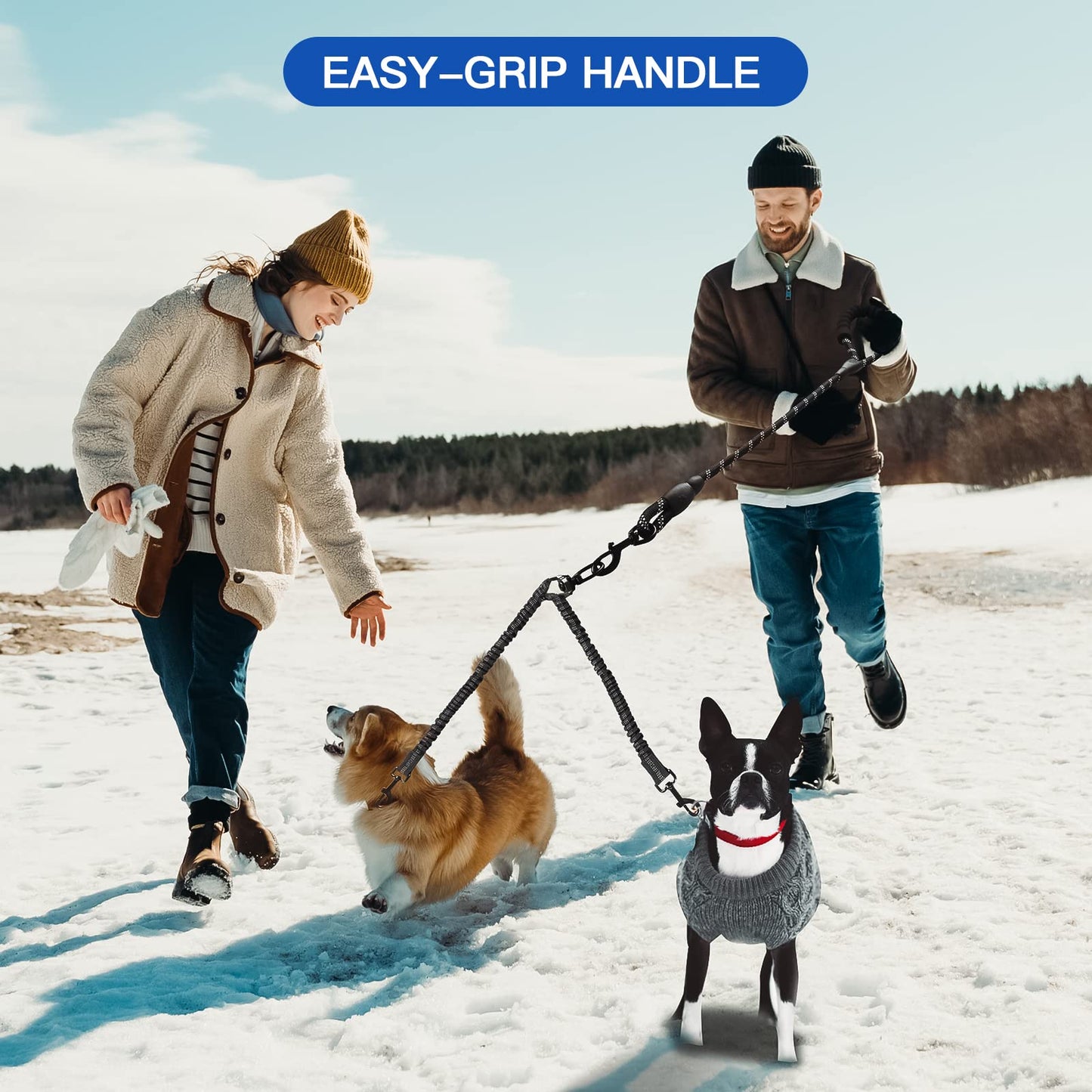 Sakerplus Double Dog Leash