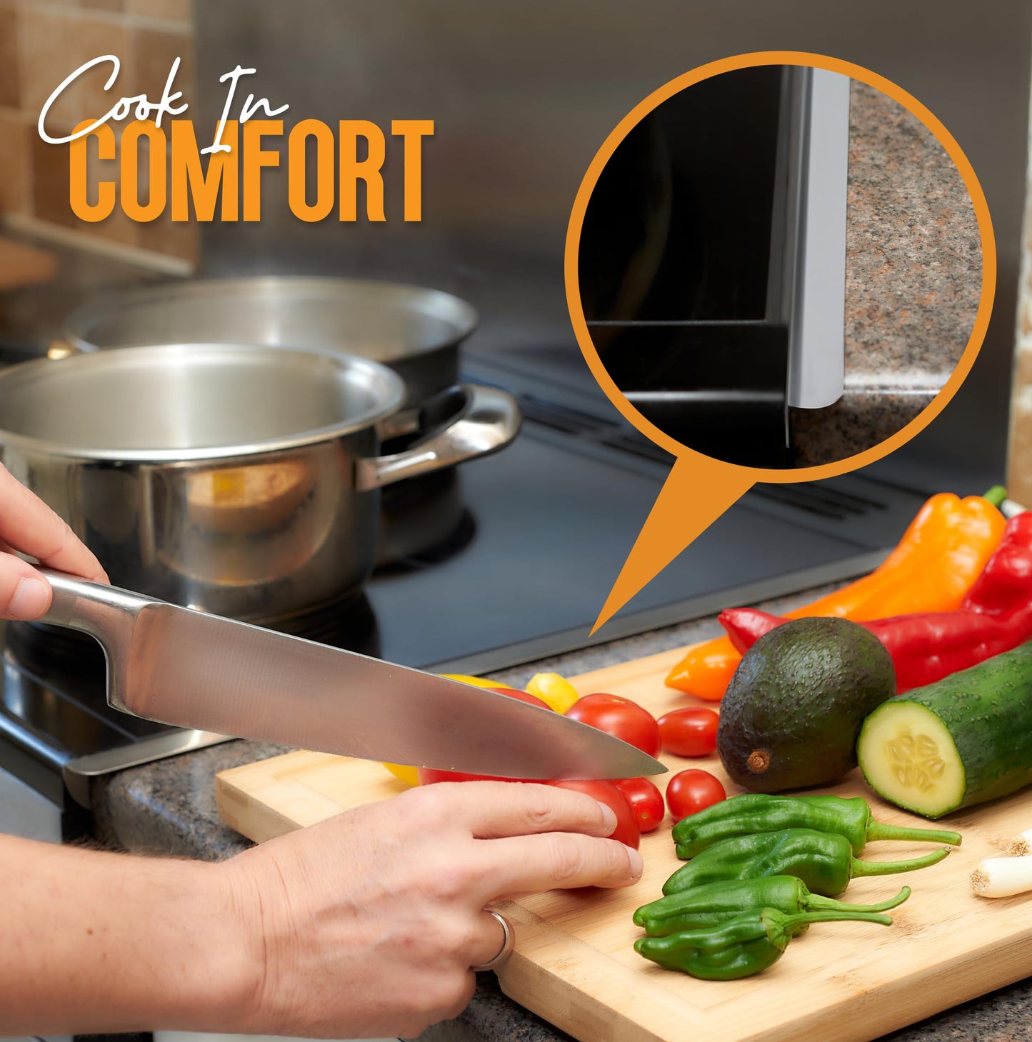 Sakerplus Stainless Steel Stove Gap Covers