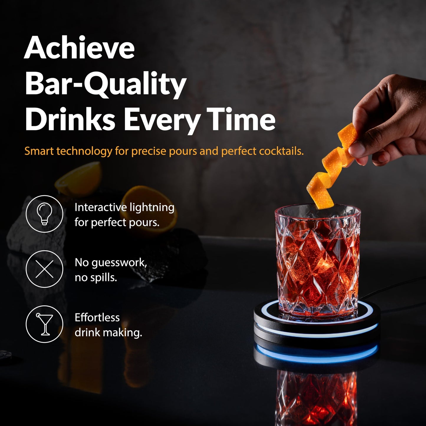 Sakerplus® Smart Coaster Cocktail Mixer Machine