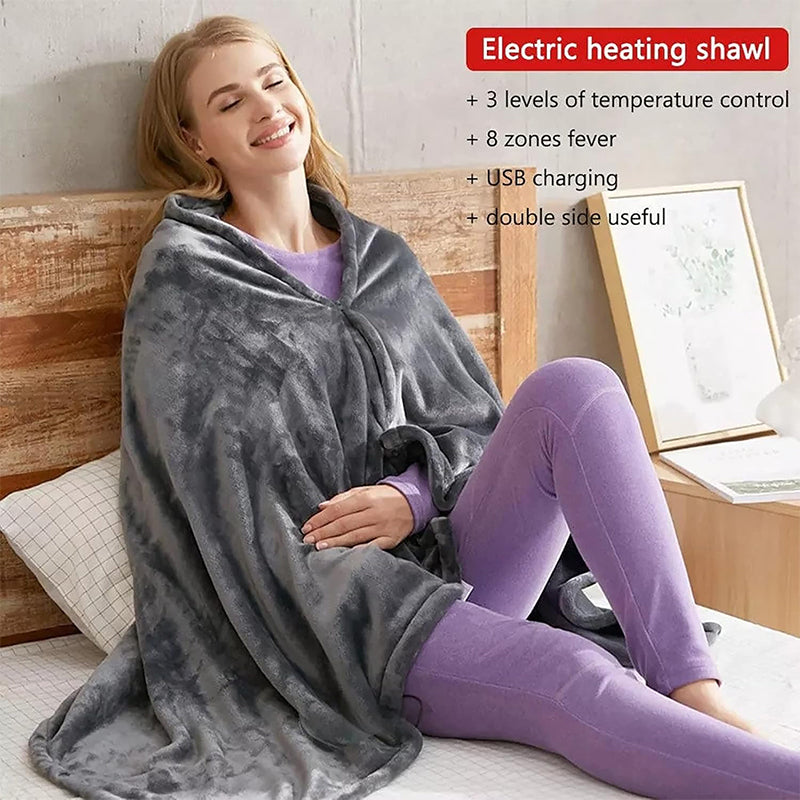 Sakerplus Electric Heated Shawl Blanket