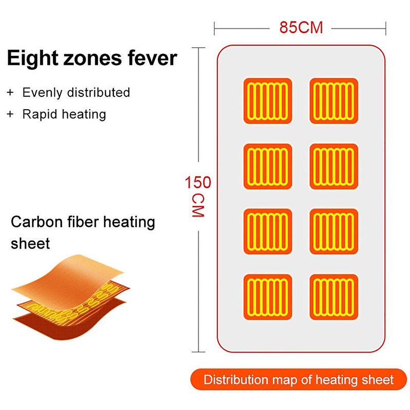 Sakerplus Electric Heated Shawl Blanket