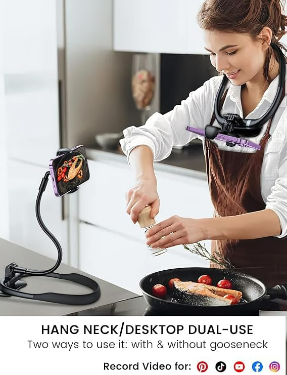 Sakerplus Neck Phone Holder For Bed