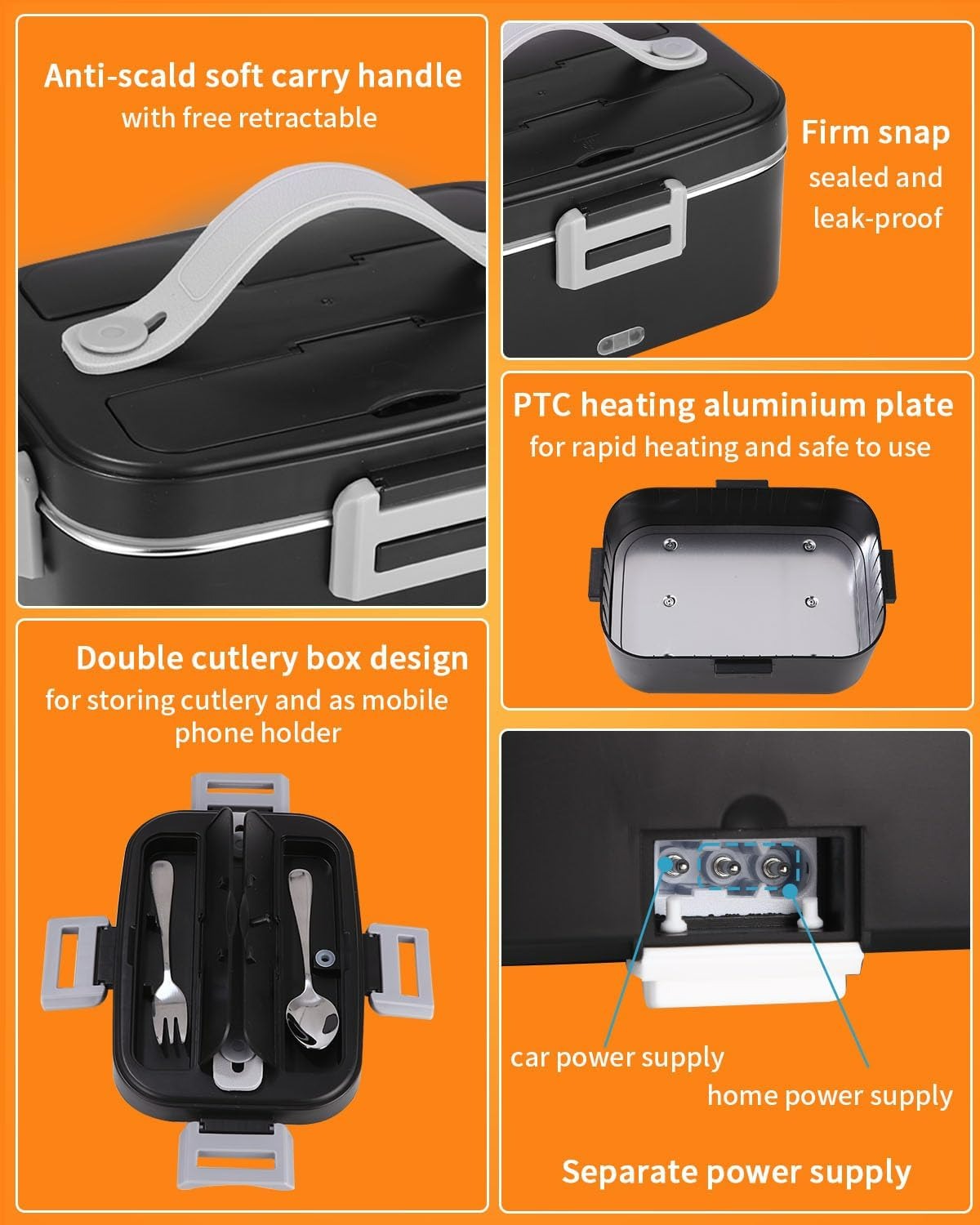 Sakerplus® 3 In 1 Electric Lunch Box