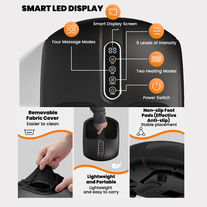 Sakerplus® Foot Massager With Heat Therapy