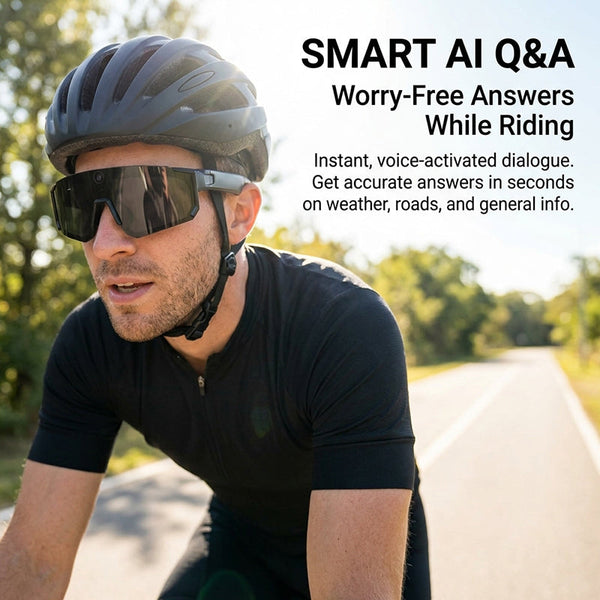 Sakerplus® Smart Cycling Camera Bluetooth Glasses
