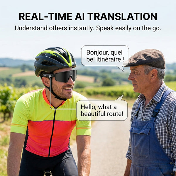 Sakerplus® Smart Cycling Camera Bluetooth Glasses