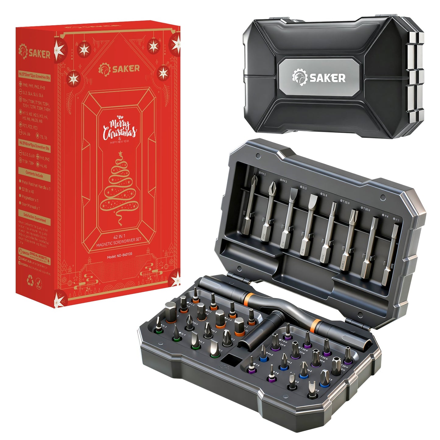 SAKER 42 in 1 Magnetic Screwdriver Set