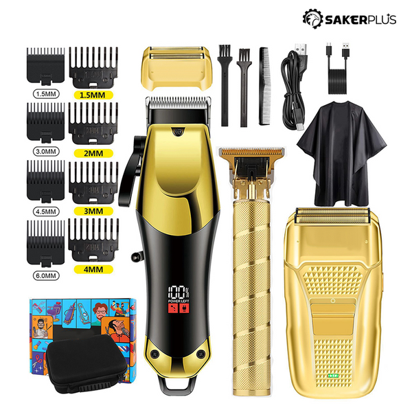 Sakerplus® Professional Hair Clipper And Trimmer Kit
