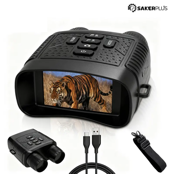 Sakerplus® Rechargeable 4K Night Vision Binoculars