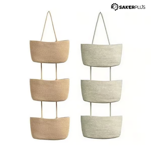 Sakerplus® Decorative 3-Tier Hanging Organizer Bag