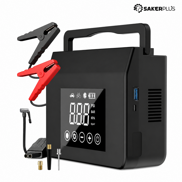Sakerplus® Portable Tire Inflator Jump Starter