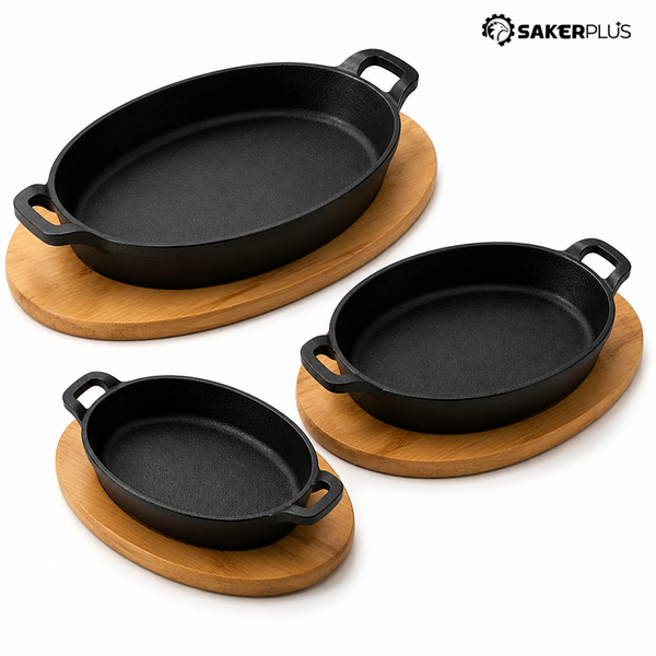 Sakerplus® Small Cast Iron Skillet Set