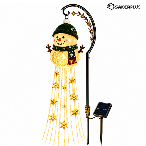 Sakerplus® Snowman Flowing Snowflake LED Light