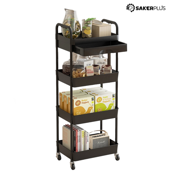Sakerplus® Rolling Utility Storage Cart With Drawer
