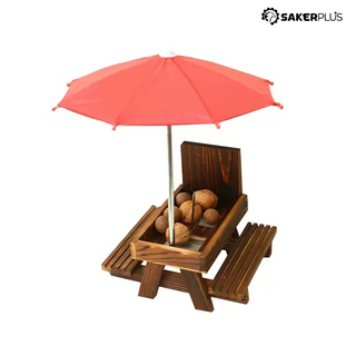Sakerplus® Outdoor Wooden Squirrel Feeder
