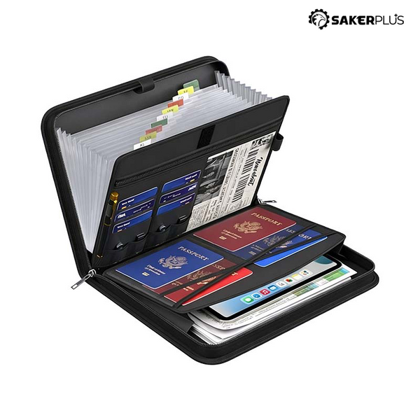Sakerplus® Fireproof Accordion Document Organizer Folder