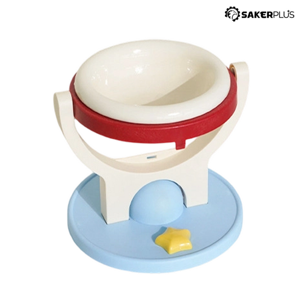 Sakerplus® Adjustable Wall Mounted Cat Bowl Set