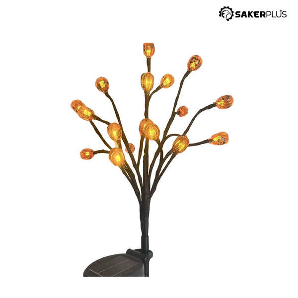 Sakerplus® Solar Pumpkin Stake Lights